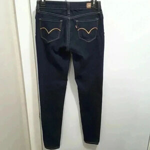 Women's Levi's Jeans Leggings Mid Rise Skinny Leg Blue Denim Jeans Pants 27